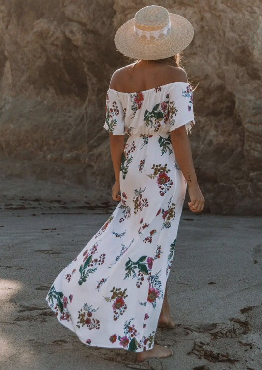Mykonos - off the shoulder maxi dress