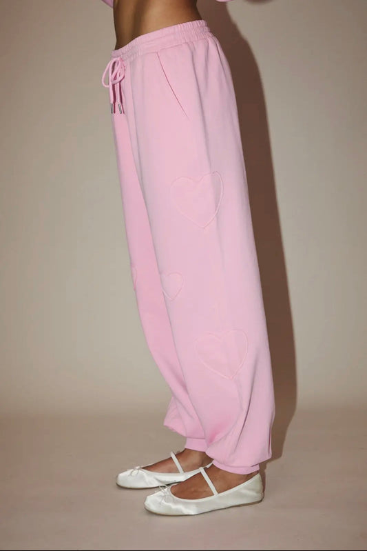 Sunday Heart Patch Jogger Sweatpants