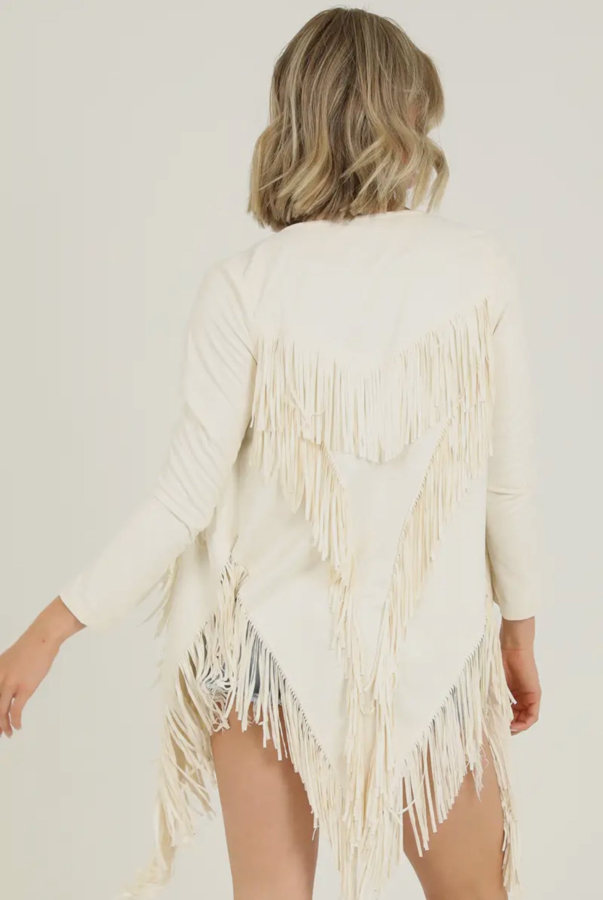 Faux Suede Western Inspired Jacket