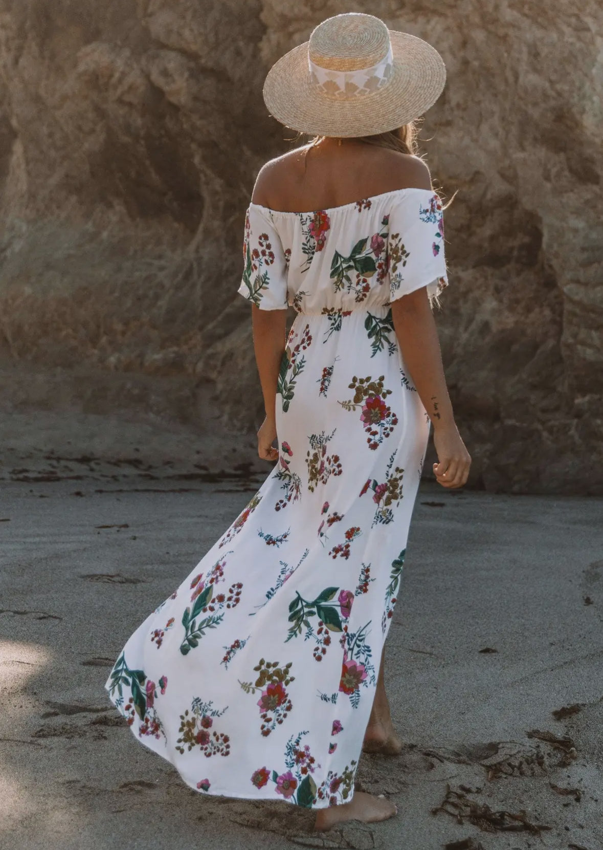 Mykonos - off the shoulder maxi dress