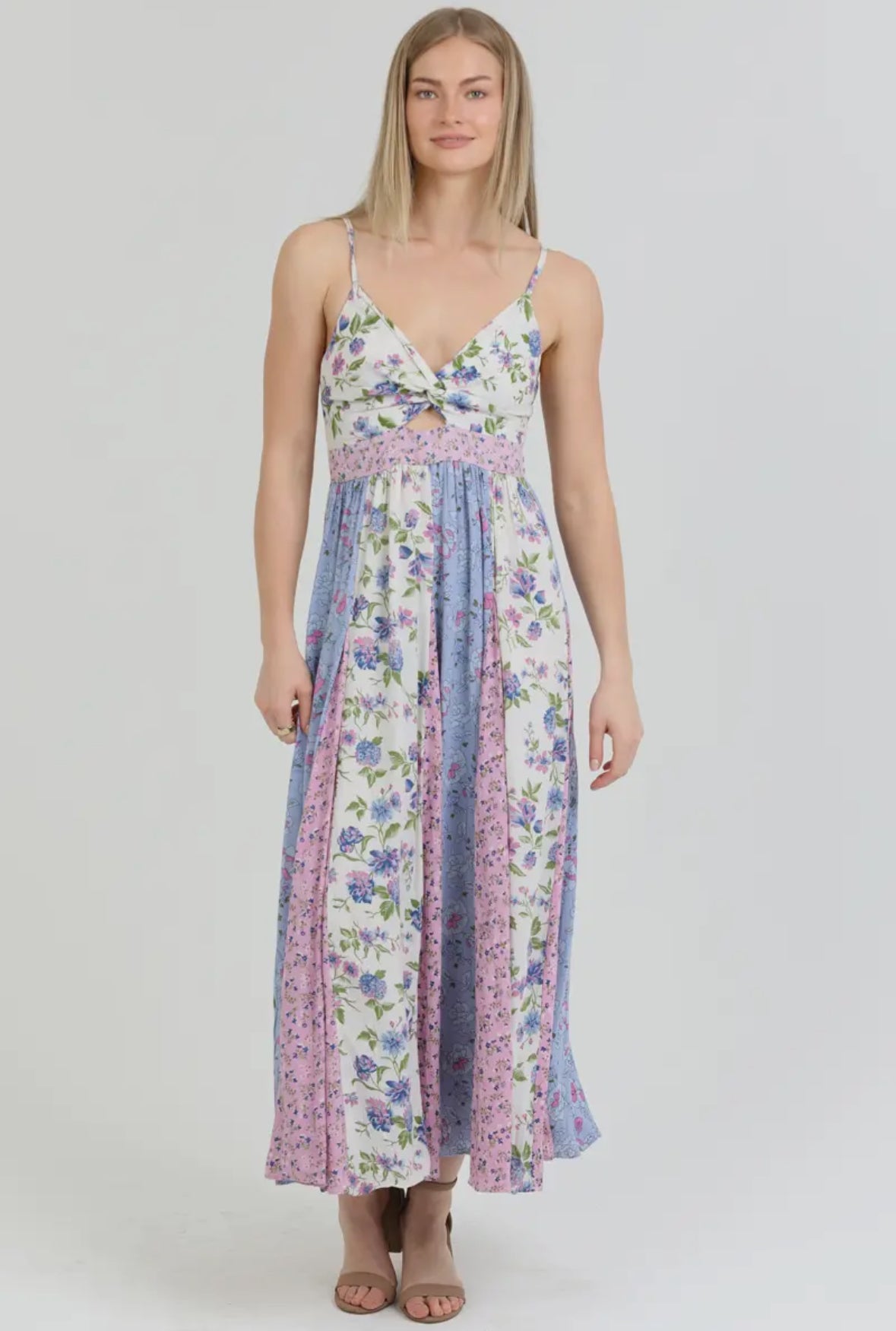 Adeline - Patchwork Maxi in purple