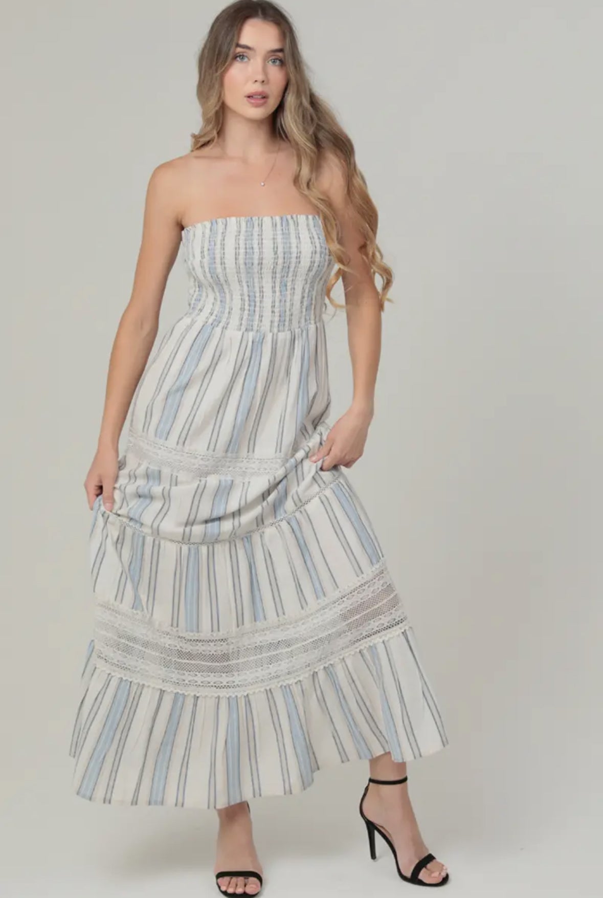 Harbor Bay Strapless Maxi Dress