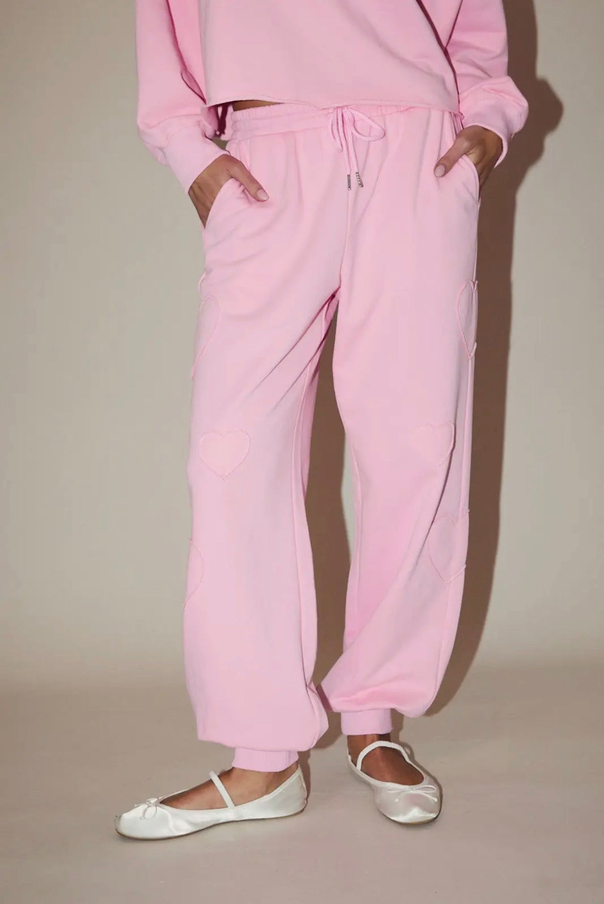 Sunday Heart Patch Jogger Sweatpants