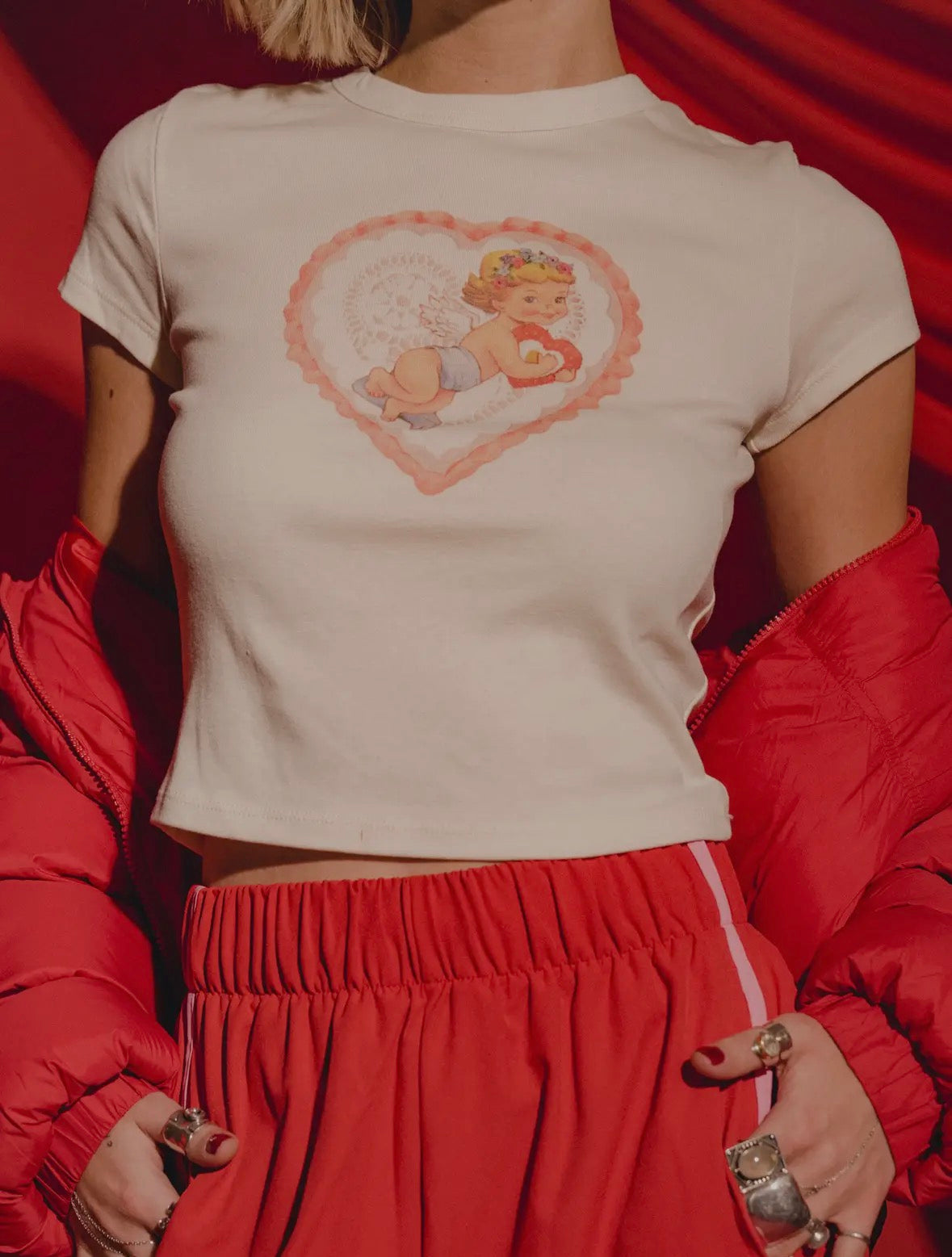 Cupid heart Valentine’s Micro Tee