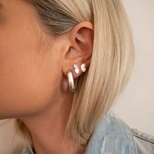 Dani - Butterfly Wings Earrings in Silver