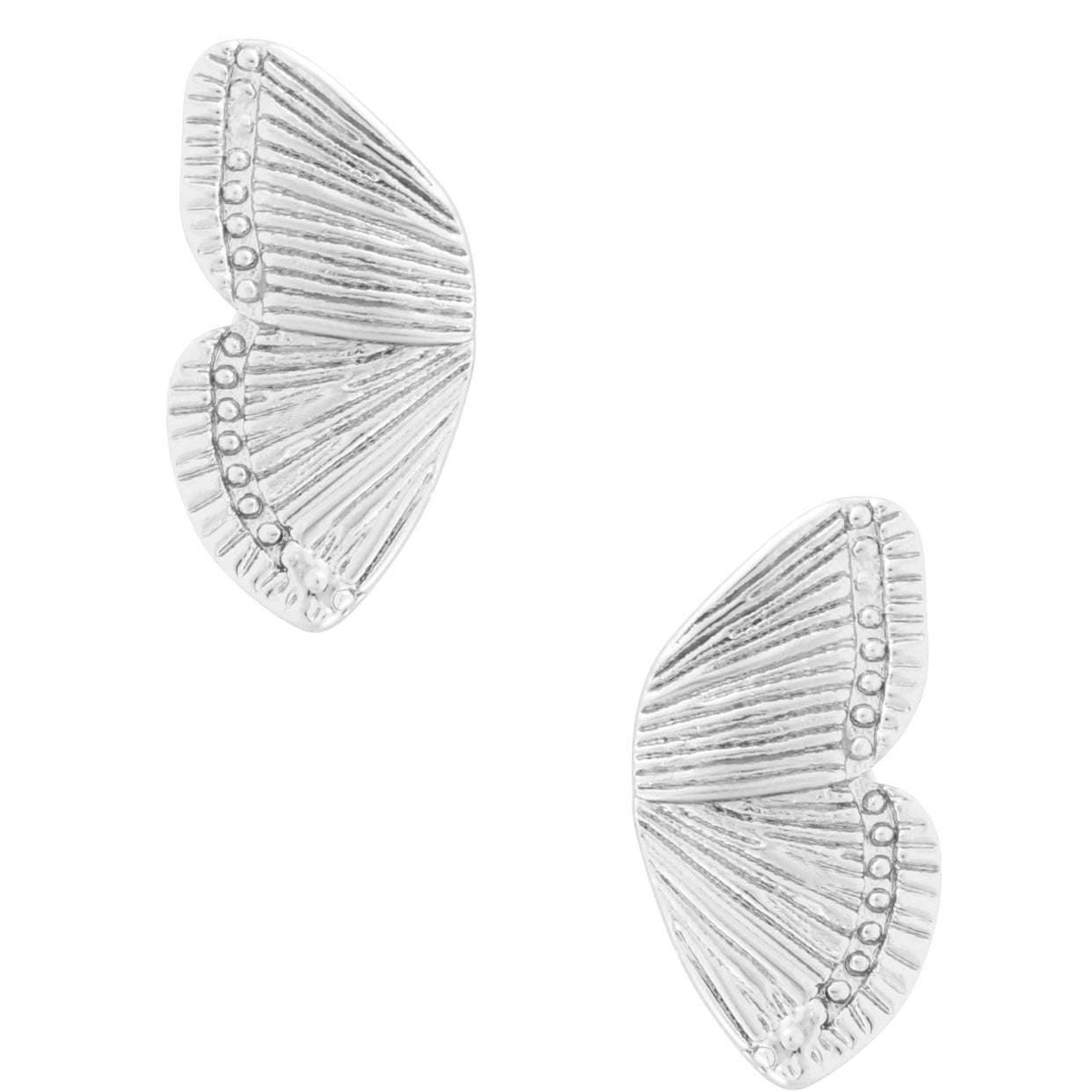 Dani - Butterfly Wings Earrings in Silver